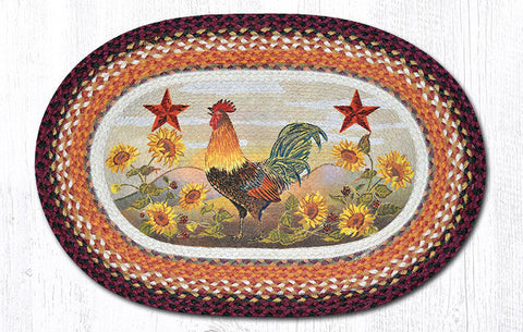 OP-391 Morning Rooster Oval Patch 20"x30"