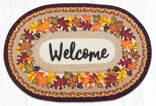 OP-395 Autumn Welcome Oval Patch 20"x30"