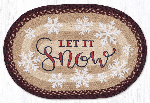 OP-395 Let It Snow Oval Patch 20"x30"