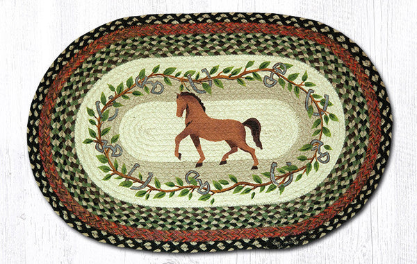 OP-427 Horse Oak Leaf Oval Patch 20"x30"