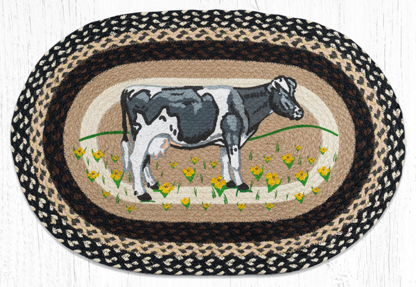 OP-430 Cow In Field Oval Patch 20"x30"