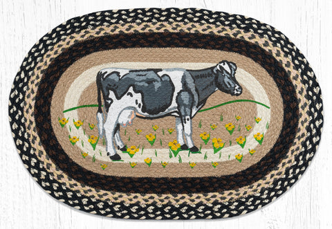 OP-430 Cow In Field Oval Patch 20"x30"