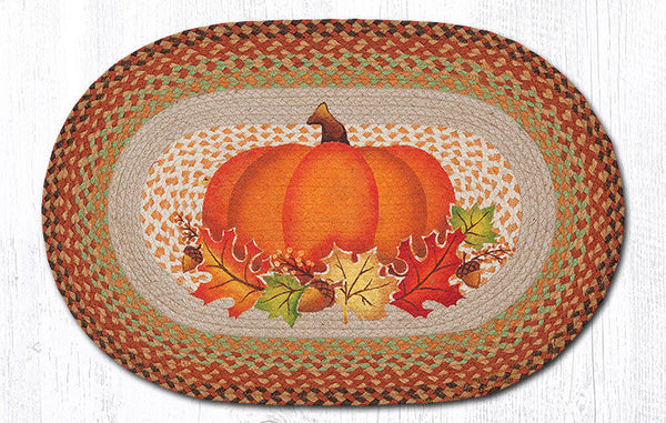 OP-438 Pumpkin Leaf Oval Patch 20"x30"