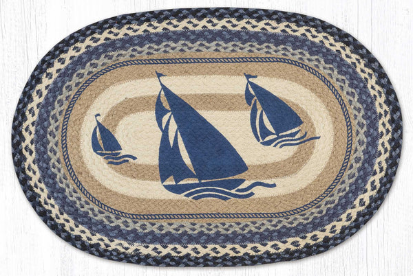 OP-443 Blue Boat Oval Patch 20"x30"
