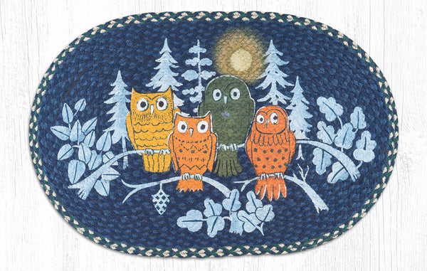 OP-582 Midnight Owls Oval Patch 20"x30"