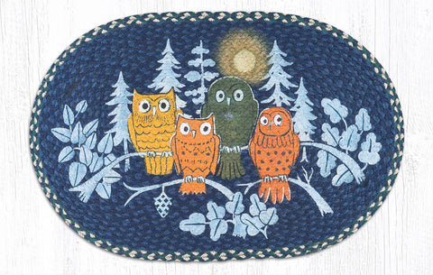 OP-582 Midnight Owls Oval Patch 20"x30"