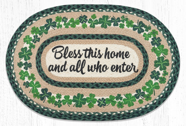 OP-605 Bless This Home Oval Patch 20"x30"
