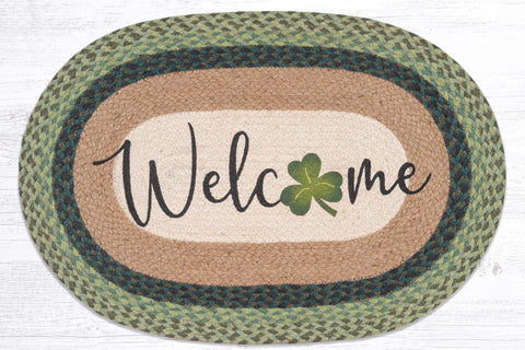 OP-656 Shamrock Welcome Oval Patch 20"x30"