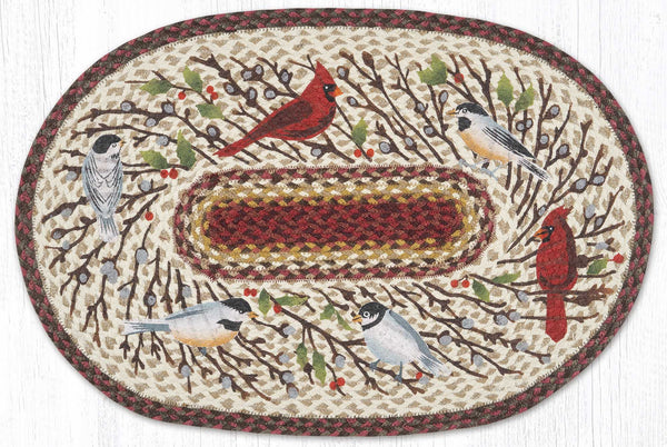 OP-780 Winter Birds Oval Patch 20"x30"