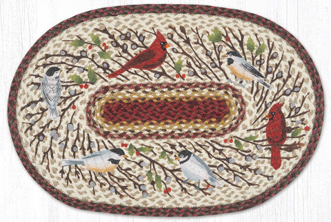 OP-780 Winter Birds Oval Patch 20"x30"