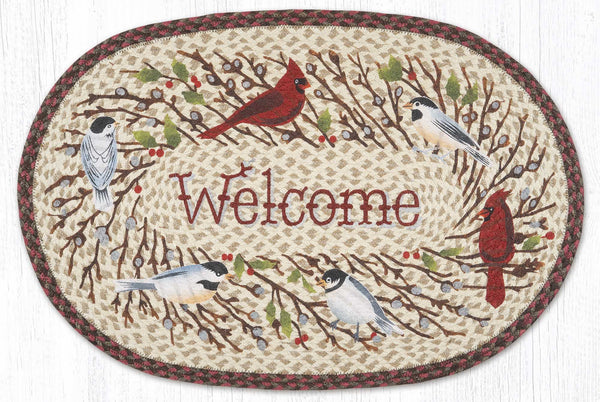 OP-780 Welcome Winter Birds Oval Patch 20"x30"