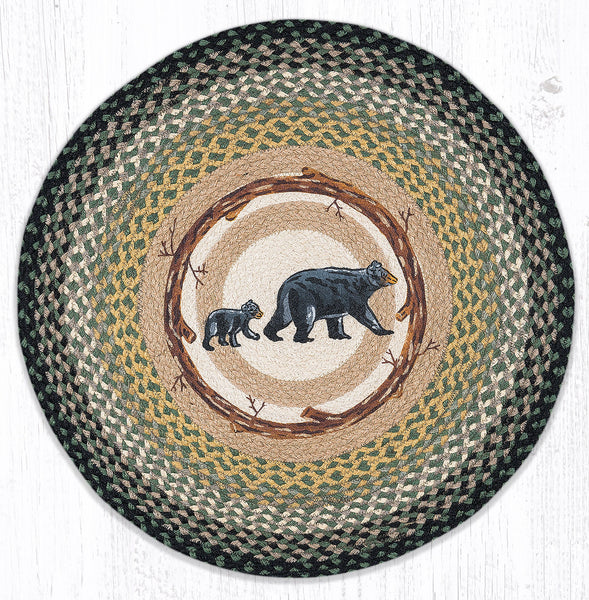 RP-116 Mama & Baby Bear Round Patch 27"x27"