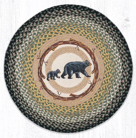 RP-116 Mama & Baby Bear Round Patch 27"x27"