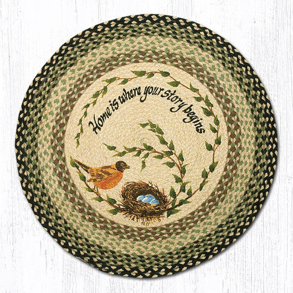 RP-121 Robins Nest Round Patch 27"x27"