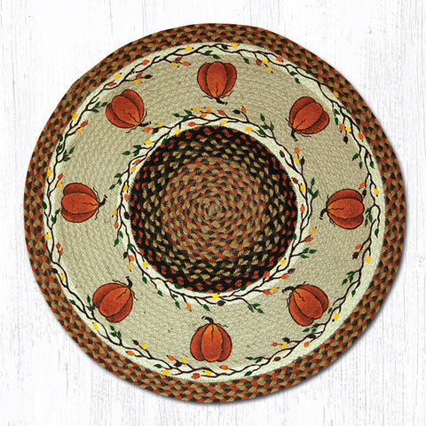 RP-222 Harvest Pumpkin Round Patch 27"x27"