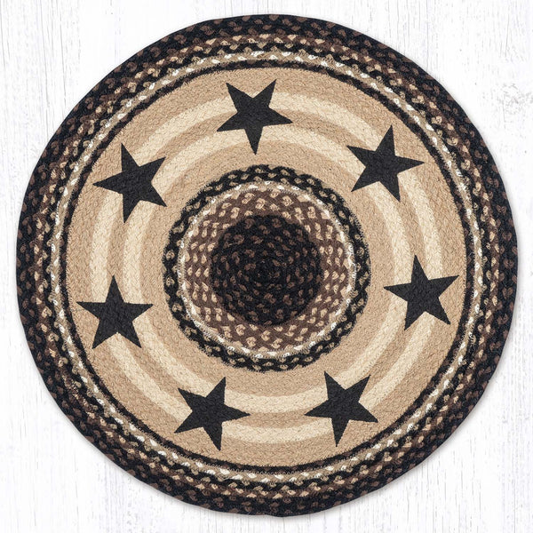 RP-313 Black Stars Round Patch 27"x27"