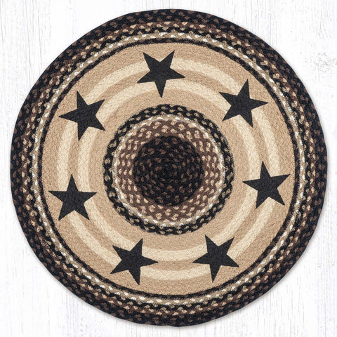 RP-313 Black Stars Round Patch 27"x27"