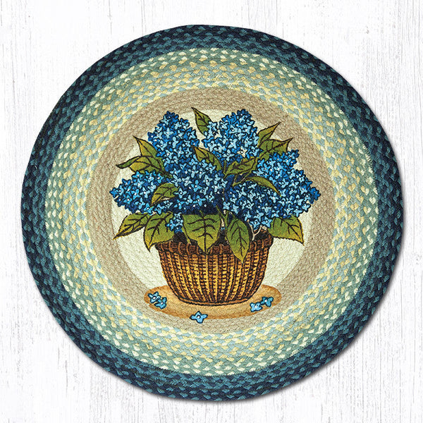 RP-362 Blue Hydrangea Round Patch 27"x27"
