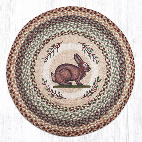 RP-413 Vintage Rabbit Round Patch 27"x27"