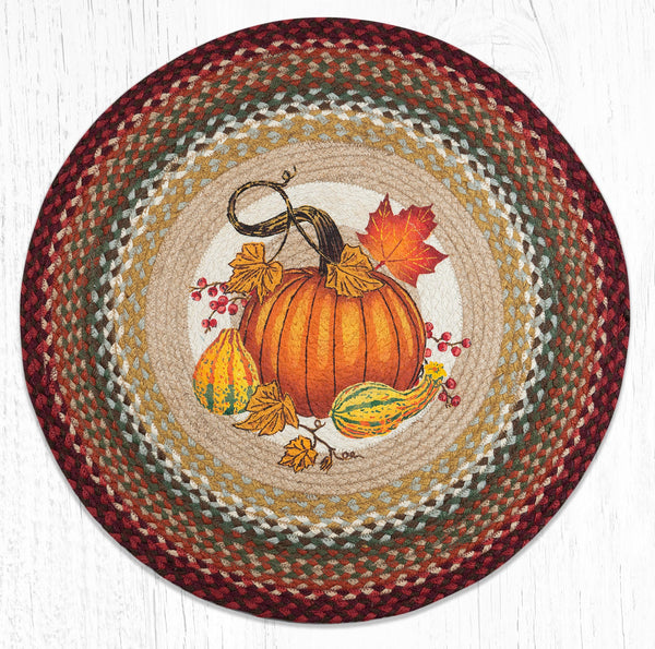 RP-417 Autumn Pumpkin Round Patch 27"x27"