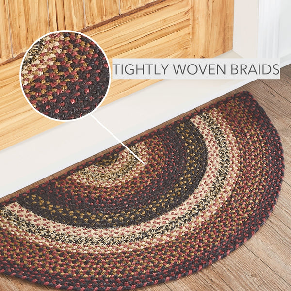 Beckham Jute Rug Half Circle 16.5x33