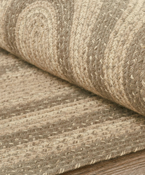 Cobblestone Jute Rug/Runner Oval w/ Pad 22x72