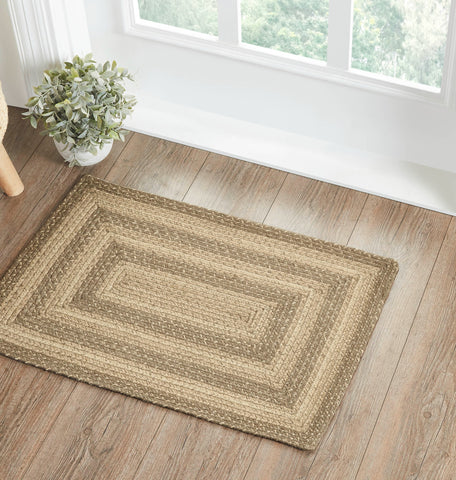 Cobblestone Jute Rug Rect w/ Pad 20x30 https://allysonsplace.com/products/cobblestone-jute-rug-rect-w-pad-20x30 Cobblestone Jute Rug Rect w/ Pad 20x30 braided jute rug. In a classic khaki woven in with grey taupe and creme . Crafted using a tightly-woven braided jute blend, Visit website for FREE s/h & discount offers. Primitive Country Farmhouse Home Decor.