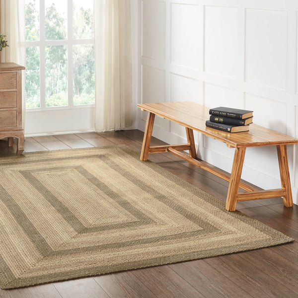 Cobblestone Jute Rug Rect w/ Pad 60x96 https://allysonsplace.com/products/cobblestone-jute-rug-rect-w-pad-60x96 Cobblestone Jute Rug Rect w/ Pad 60x96OVERVIEW khaki alternating with grey taupe and creme tightly-woven braided jute blend. Rug - 60" x 96" 1 x Rug Pad - 58" x 94" Visit website for FREE s/h & discount offers. Primitive Country Farmhouse Home Decor.