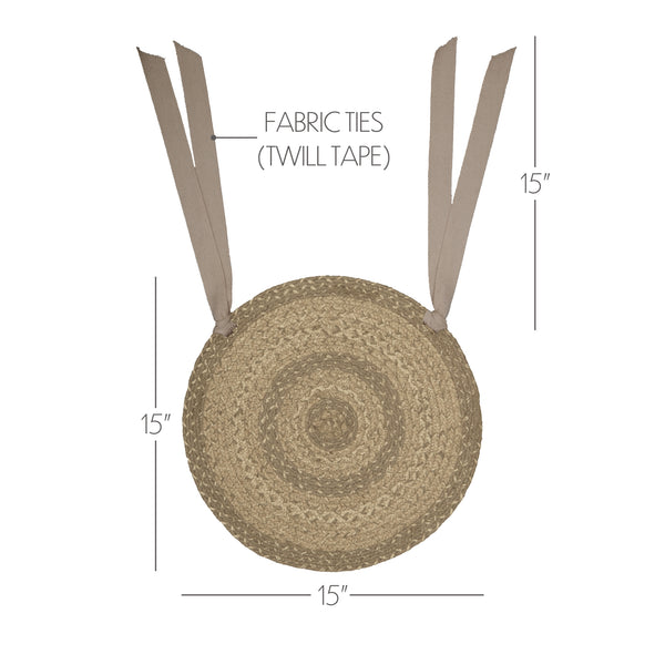 Cobblestone Jute Chair Pad