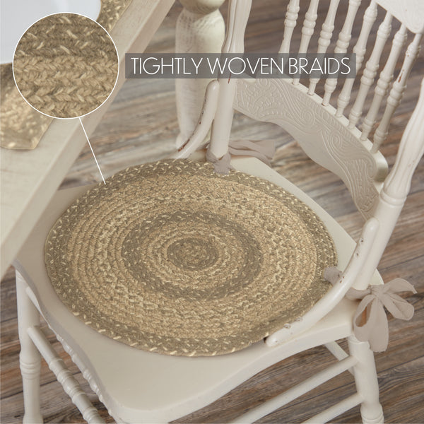 Cobblestone Jute Chair Pad