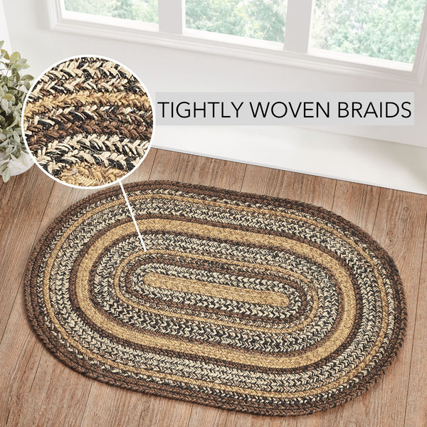 Espresso Jute Rug Oval 20x30