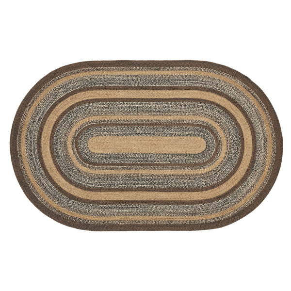 Espresso Jute Rug Oval 60x96