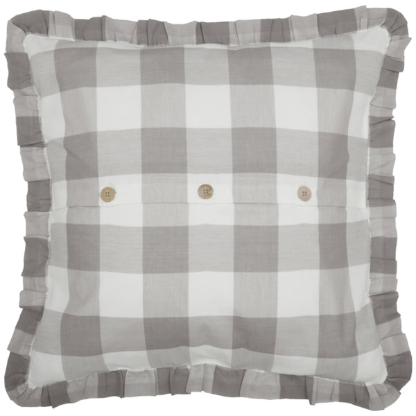 Madison Check Gray Euro Sham 26Lx26W