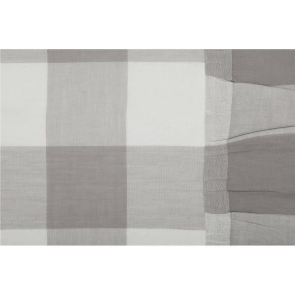 Madison Check Gray King Pillow Case Set of 2 37Lx21W+4