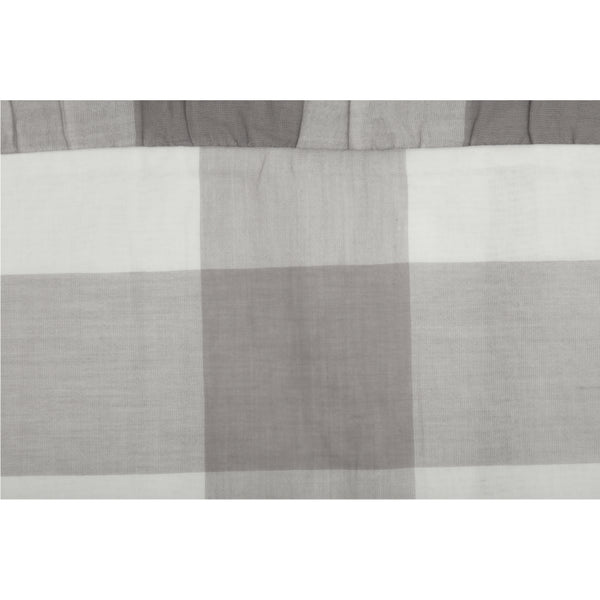 Madison Check Gray Pillow Cover 20Lx12W