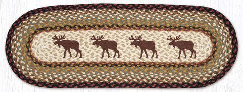 OP-19 Moose Oval Table Runner 13"x36"