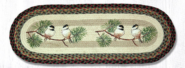 OP-81 Chickadee Oval Table Runner 13"x36"
