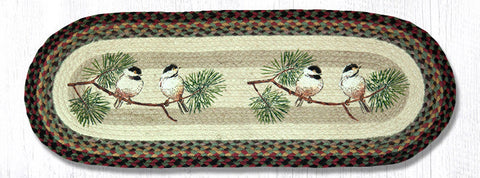 OP-81 Chickadee Oval Table Runner 13"x36"