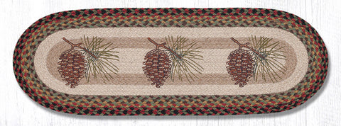 OP-81 Pinecone Oval Table Runner 13"x36"