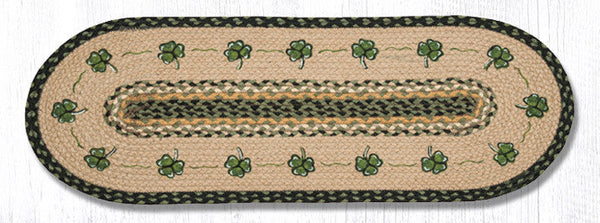 OP-116 Shamrock Oval Table Runner 13"x36"