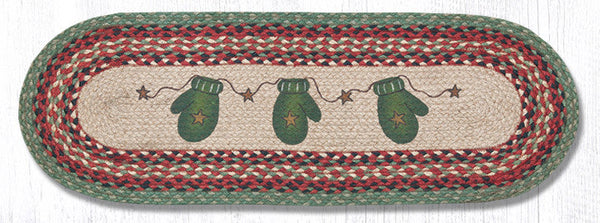 OP-252 Mittens Oval Table Runner 13"x36"