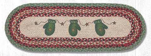 OP-252 Mittens Oval Table Runner 13"x36"