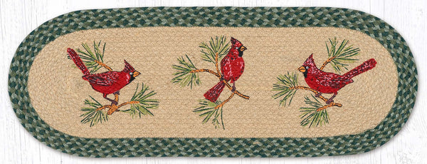 OP-365 Cardinals Oval Table Runner 13"x36"