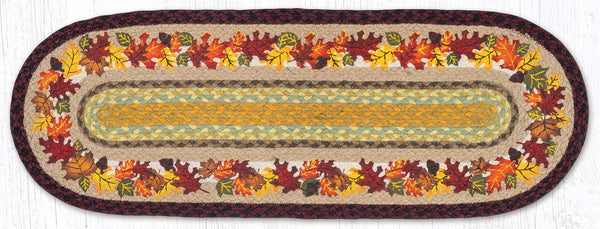 OP-395 Autumn Oval Table Runner 13"x36"