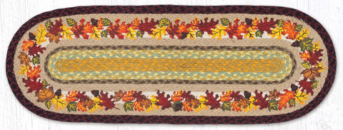 OP-395 Autumn Oval Table Runner 13"x36"