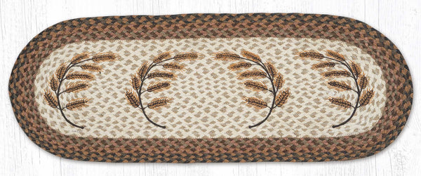 OP-802 Golden Wheat Oval Table Runner 13"x36"