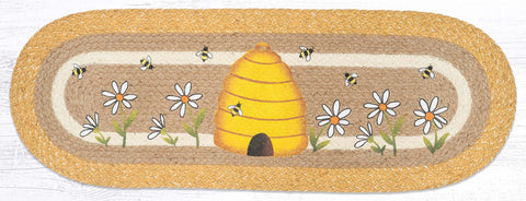 OP-9-101 Beehive Oval Table Runner 13"x36"