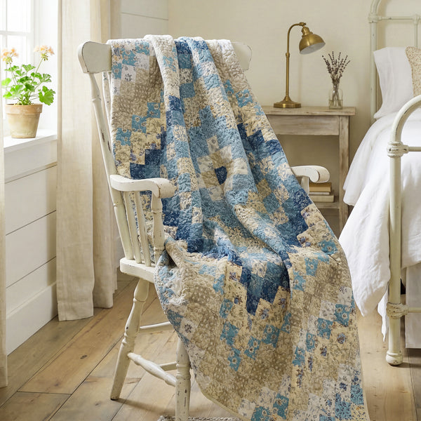 Blue Diamond Throw Blanket
