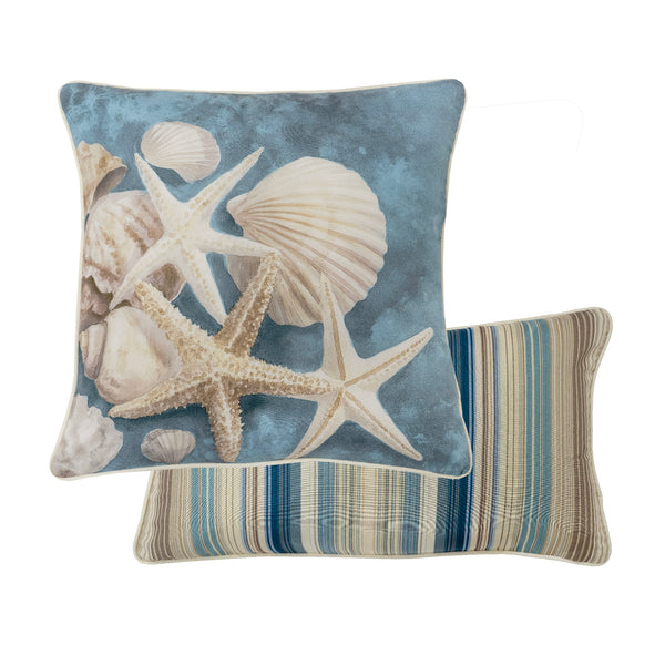 Blue Diamond Pillow Set (Coastal)