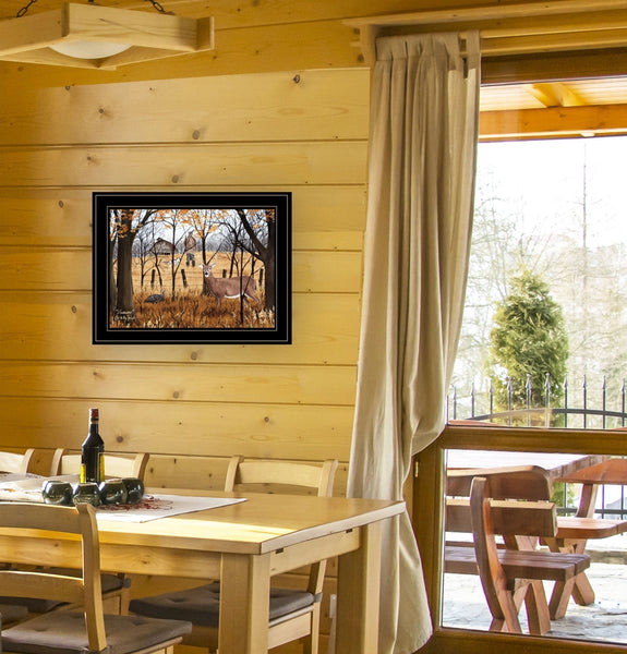 "Unaware" By Billy Jacobs, Ready To Hang Framed Print, Black 19x15